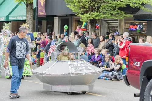 UFO Festival and Parade in downtown McMinnville Oregon